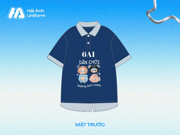 Logo lớp 6A1 “dân chơi không bơi một mình”