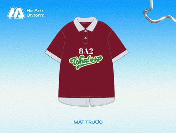 Logo lớp 8A2 thân thiện, hiện đại