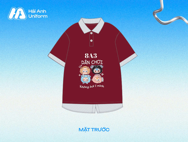 Logo lớp 8A3 “dân chơi không bơi một mình”