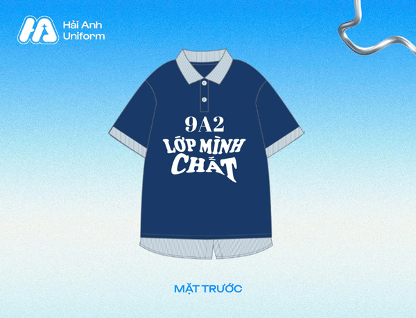 Logo của lớp 9A2 mang vibe cá tính, cool ngầu