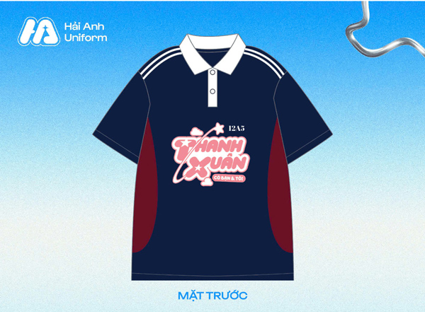 Logo lớp 12A5 “thanh xuân có bạn & tôi”
