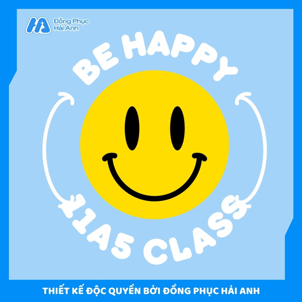 Logo lớp 11A5 “be happy”