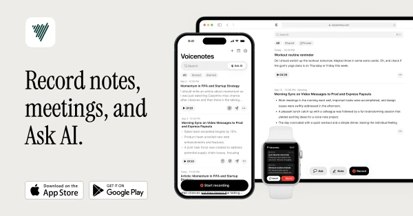Voicenotes screenshot