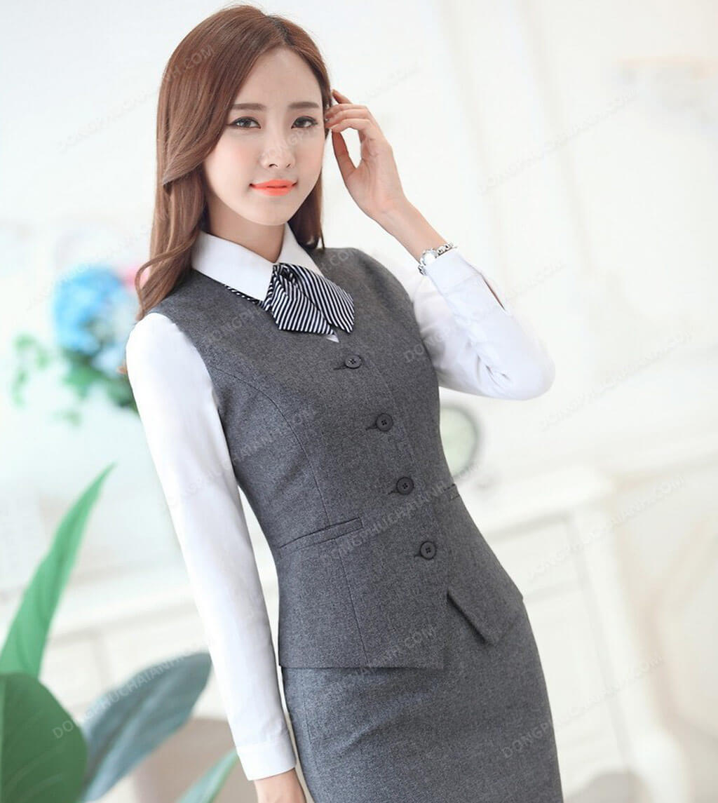 Đồng Phục Áo Gile Nữ Công Sở 16
