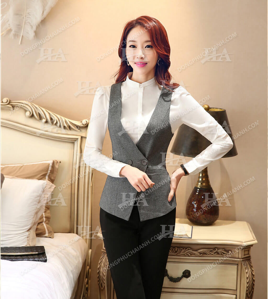 Đồng Phục Áo Gile Nữ Công Sở 03