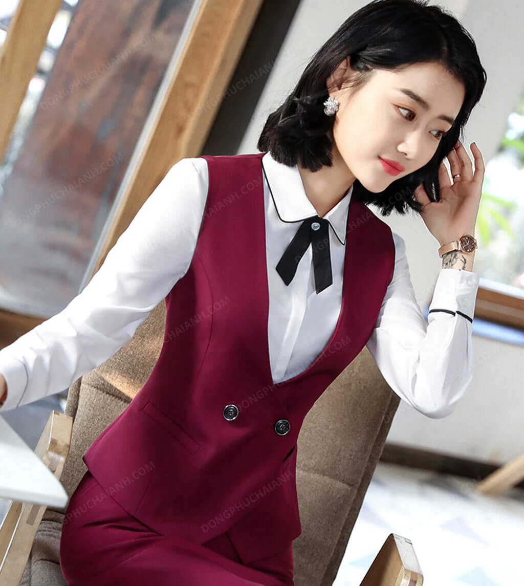 Đồng phục áo gile nữ