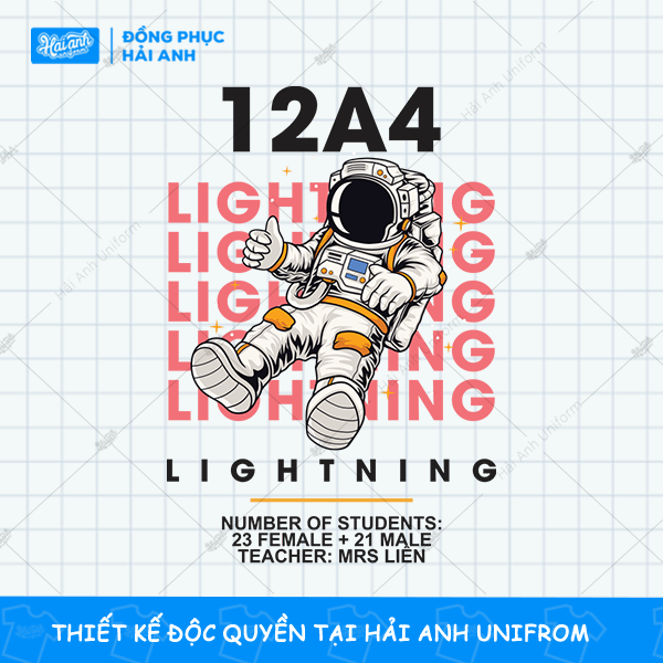 Mẫu Hình In Vũ Trụ – Phi Hành Gia Trong Không Gian 12A4 Lightning
