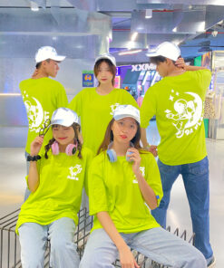 Áo Lớp Phản Quang In Decal Màu Neon
