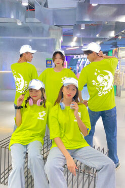 Áo Lớp Phản Quang In Decal Màu Neon