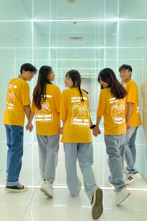 Áo Lớp Phản Quang In Decal Màu Vàng Cúc