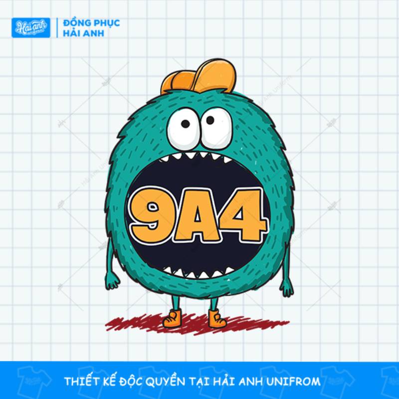 Logo lớp 9a4 độc đáo, sáng tạo