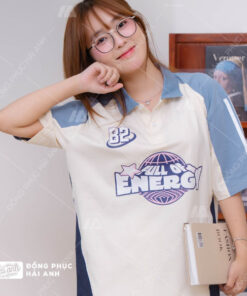 Mẫu Áo Lớp Polo Oversize Unite Màu Kem Cheese - ảnh 2