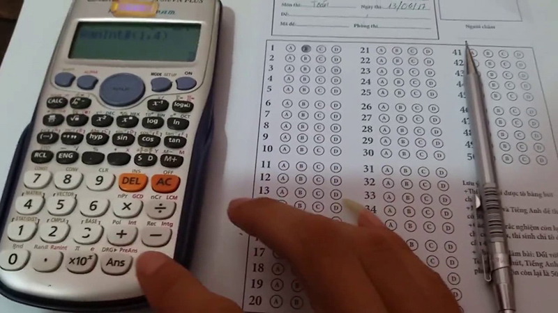 Sử dụng máy tính casio giúp nhanh các câu tính toán trong đề thi