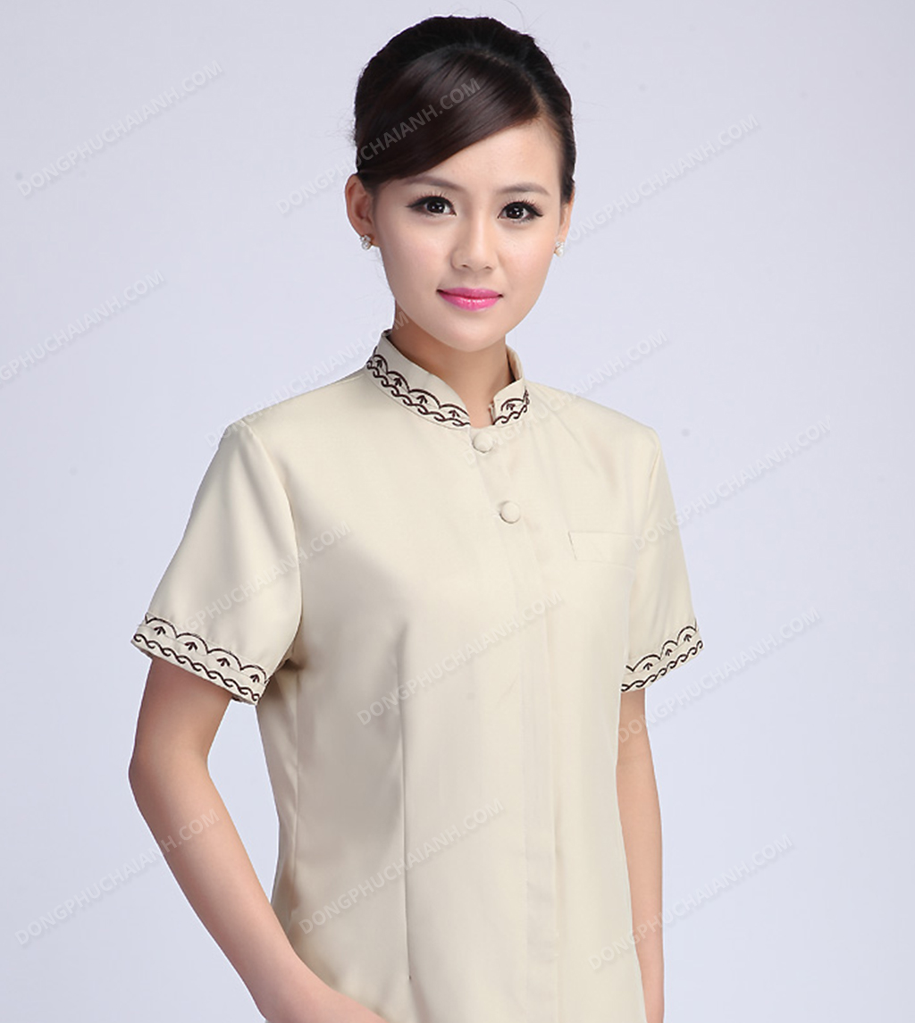 Đồng phục tạp vụ nhà hàng đẹp mắt.