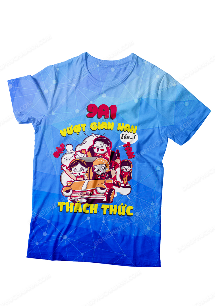 Mặt trước của chiếc áo đồng phục lớp.