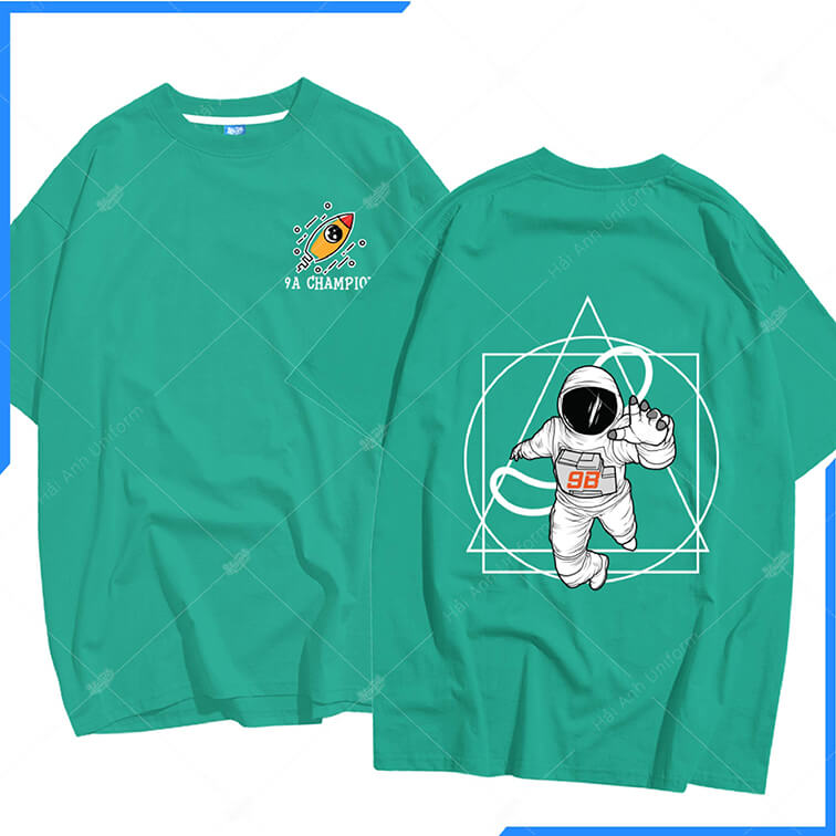 Mẫu Áo Lớp Oversize Cổ Tròn Màu Lý AK30