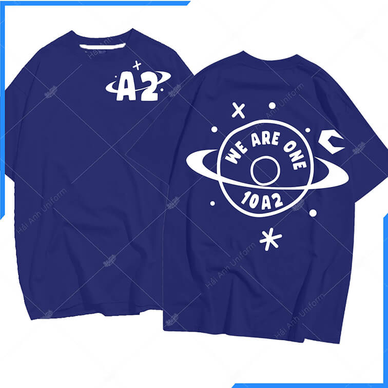 Mẫu Áo Lớp Oversize Màu Xanh Bích 10A2
