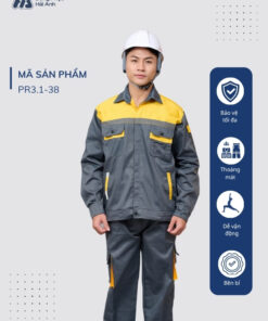 Mẫu Đồng Phục Bảo Hộ Lao Động Vải Kaki Protect 3.1 Mã 38
