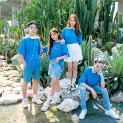 Mẫu Áo Lớp Smiley Star Màu Ya21 Có Cổ