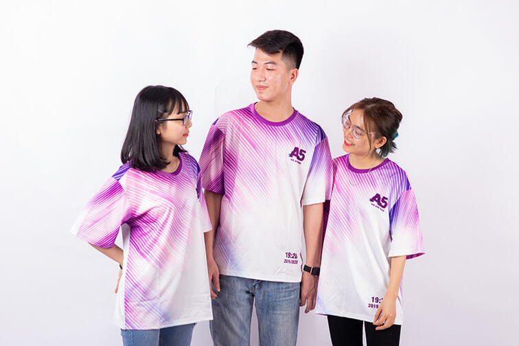áo lớp 3d màu tím a5