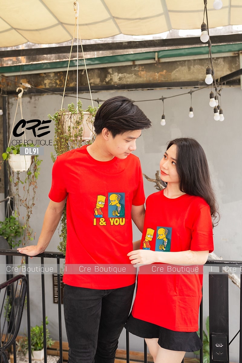 Mẫu áo đôi tình yêu đẹp