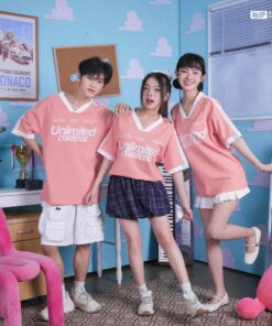Áo Lớp Oversize Cổ Tim Starling Màu Lòng Tôm - ảnh 2