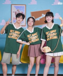 Áo Lớp Oversize Cổ Tim Starling Màu Xanh Iris - ảnh 2