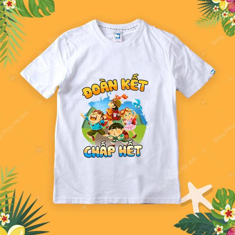Áo đồng phục nhóm du lịch bắt mắt, nổi bật