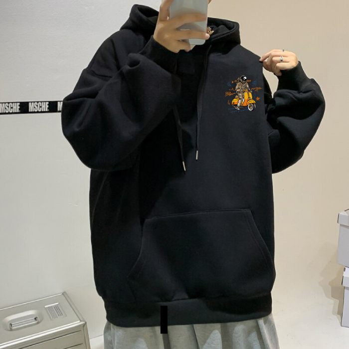 Áo hoodie phi hành gia thiết kế oversize dành cho cả nam và nữ - ảnh 2