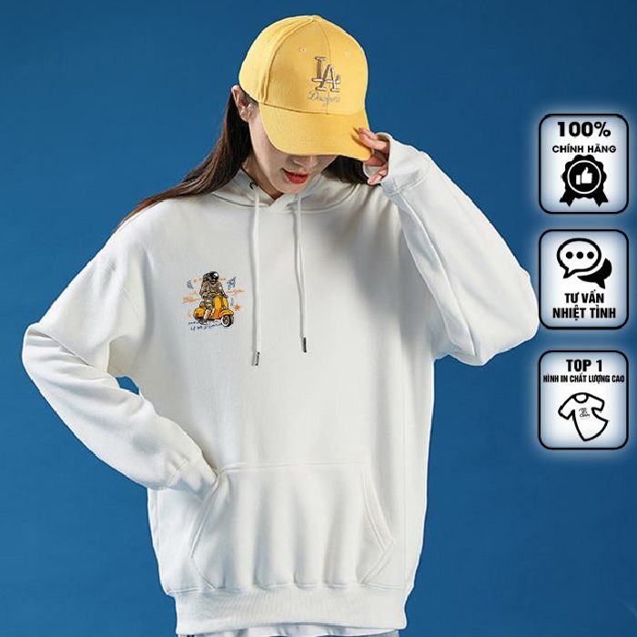 Áo hoodie phi hành gia thiết kế oversize dành cho cả nam và nữ