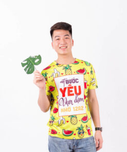 Áo Lớp 3D Hoa Quả Màu Vàng Đẹp 12A2