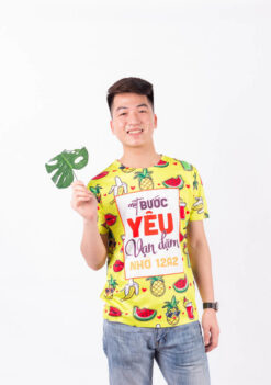 Áo Lớp 3D Hoa Quả Màu Vàng Đẹp 12A2