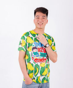 Áo Lớp 3D Hoa Quả Màu Xanh Đẹp A3