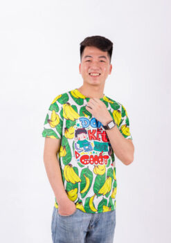 Áo Lớp 3D Hoa Quả Màu Xanh Đẹp A3
