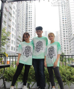 Áo lớp 3D never give up 12A7