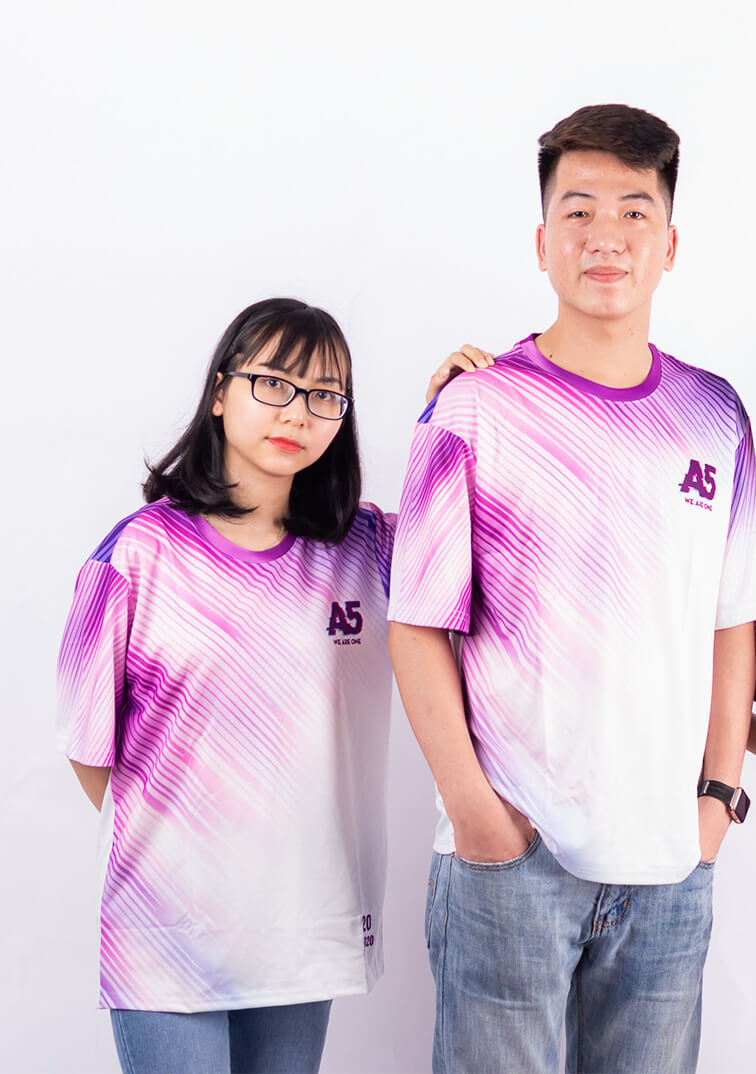 Áo Lớp 3D Màu Tím A5 Cá Tính