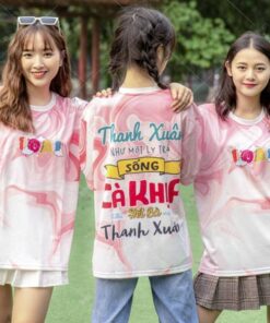 Mẫu Áo Lớp 3D Màu Hồng 10A1 - ảnh 2