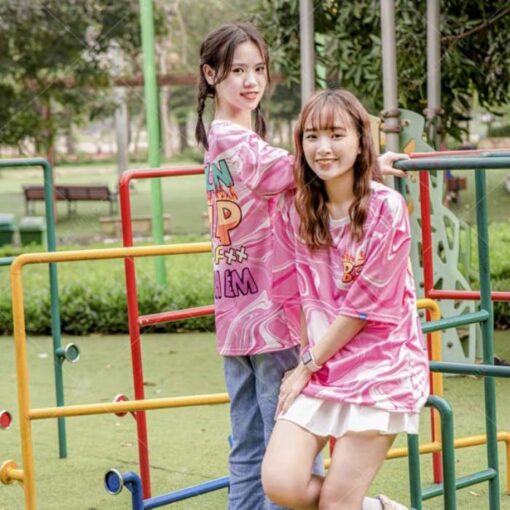 Mẫu Áo Lớp 3D Màu Hồng B3 - ảnh 3