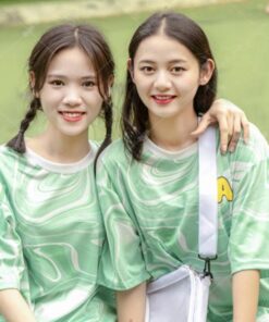 Mẫu Áo Lớp 3D Màu Xanh Cổ Tròn 9A - ảnh 3