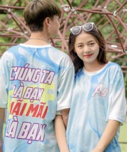Mẫu Áo Lớp 3D Màu Xanh Dương Chúng Ta Là Bạn Mãi Mãi Là Bạn - ảnh 2