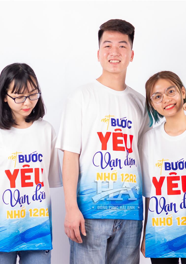 Áo Lớp 3D Một Bước Yêu Vạn Dặm Nhớ 12A2
