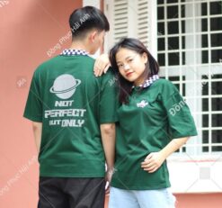 Áo Lớp Phản Quang Cổ Caro Màu Rêu Lớp 12H