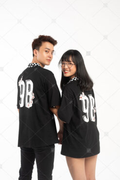 Mẫu Áo Lớp Caro Màu Đen 9B