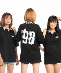 Mẫu Áo Lớp Caro Màu Đen 9B - ảnh 2