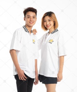 Mẫu Áo Lớp Caro Màu Trắng A2