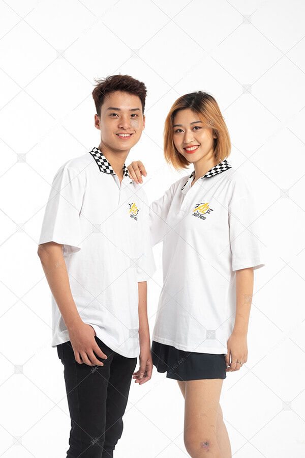 Mẫu Áo Lớp Caro Màu Trắng A2