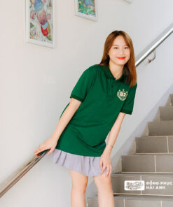 Mẫu Áo Đồng Phục Lớp Polo Besties Màu Xanh Iris - ảnh 5