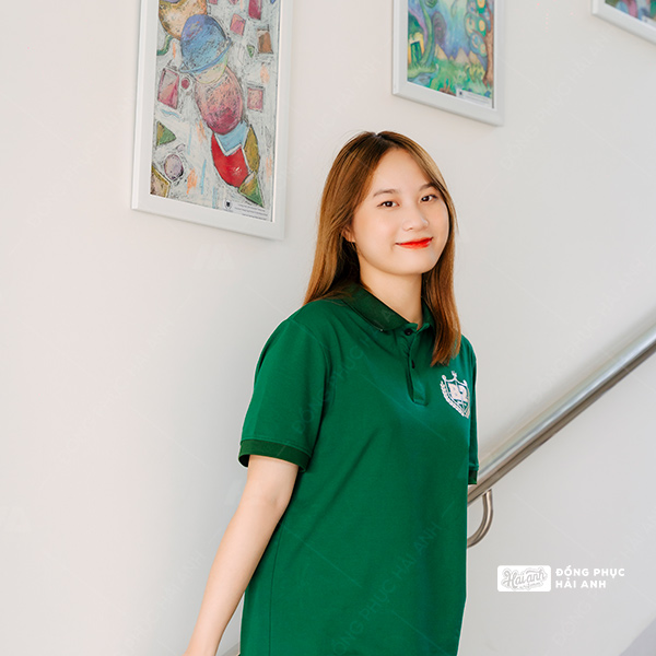 Mẫu Áo Đồng Phục Lớp Polo Besties Màu Xanh Iris - ảnh 6