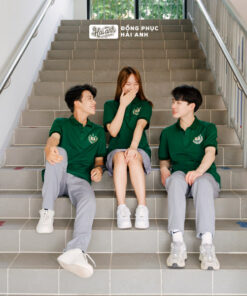 Mẫu Áo Đồng Phục Lớp Polo Besties Màu Xanh Iris - ảnh 7