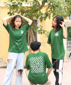 Áo Lớp Phản Quang Cổ Tròn Màu Rêu Lớp 10A2 - ảnh 1